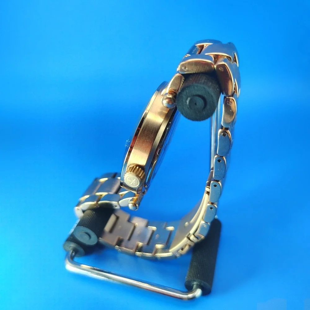 Kiki‎ New York Rose Gold 40mm Women's Quartz Watch Stainless Steel Bracelet